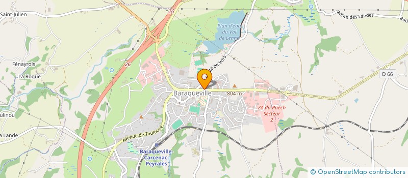 localisation de l'entreprise ELAWRA PRODUCTIONS  BARAQUEVILLE