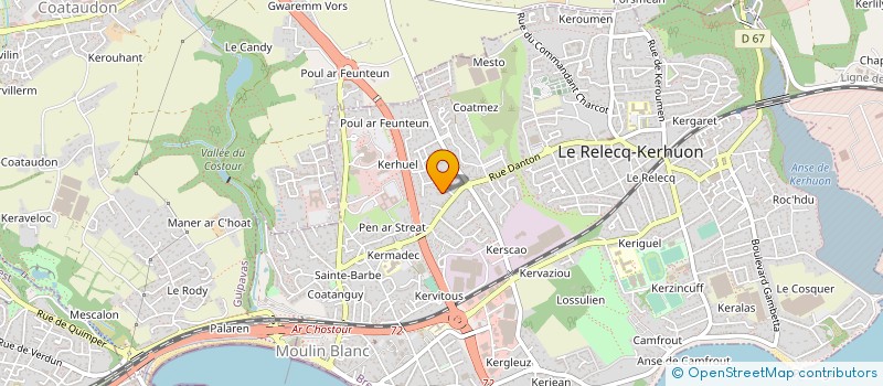 localisation de l'entreprise ELAX COM  LE RELECQ-KERHUON