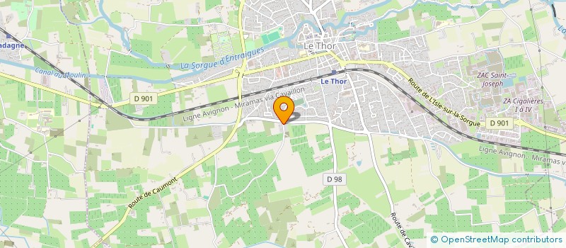 localisation de l'entreprise ELAXSA à LE THOR