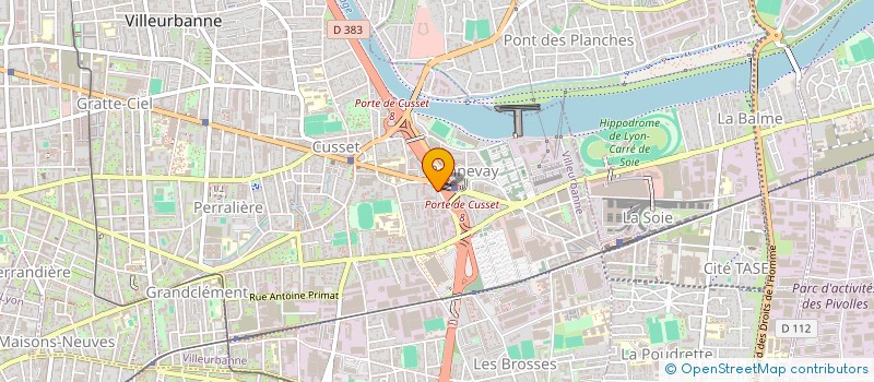 localisation de l'entreprise ELAY  VILLEURBANNE