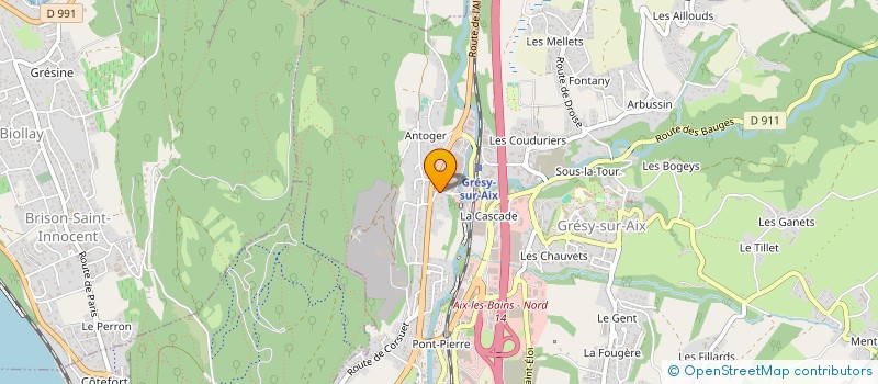 localisation de l'entreprise ELAZULI à GRESY-SUR-AIX