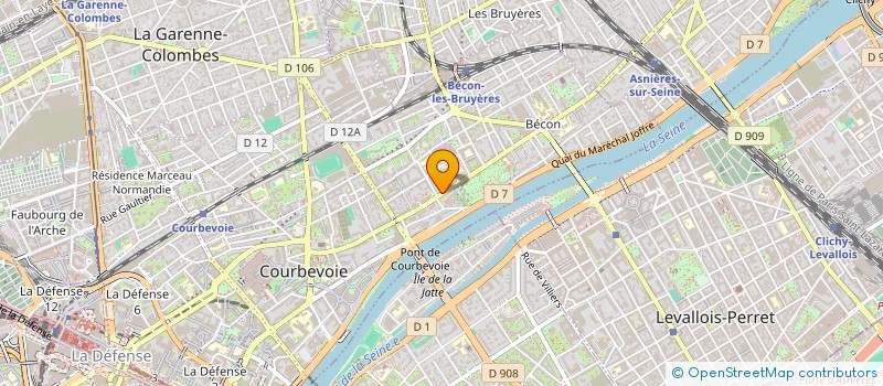 localisation de l'entreprise ELB ACADEMY  COURBEVOIE