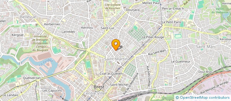 localisation de l'entreprise ELB CONSTRUCTION à BREST
