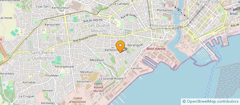 localisation de l'entreprise ELB DU CAP  BREST