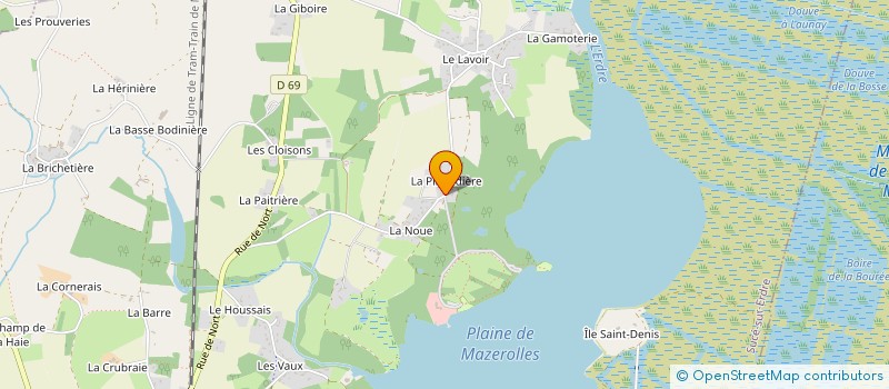 localisation de l'entreprise ELB ENTREPRISE  SUCE-SUR-ERDRE