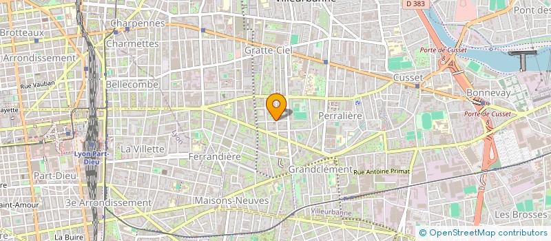 localisation de l'entreprise ELB GROUP  VILLEURBANNE