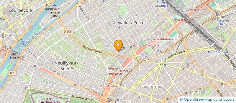 localisation de l'entreprise ELB SARL à LEVALLOIS-PERRET