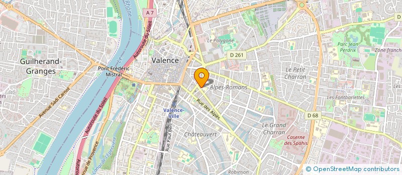 localisation de l'entreprise ELBA à VALENCE