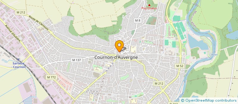 localisation de l'entreprise ELBA  COURNON-D'AUVERGNE