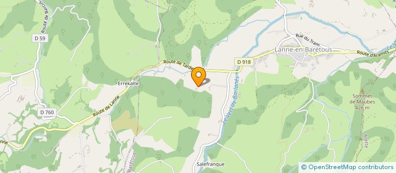 localisation de l'entreprise ELBA CONSEILS  LANNE-EN-BARETOUS