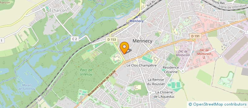 localisation de l'entreprise ELBAKK TRANS à MENNECY