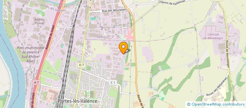 localisation de l'entreprise ELBAT à PORTES-LES-VALENCE