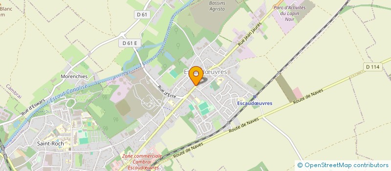 localisation de l'entreprise ELBAZ SERVICES  ESCAUDUVRES