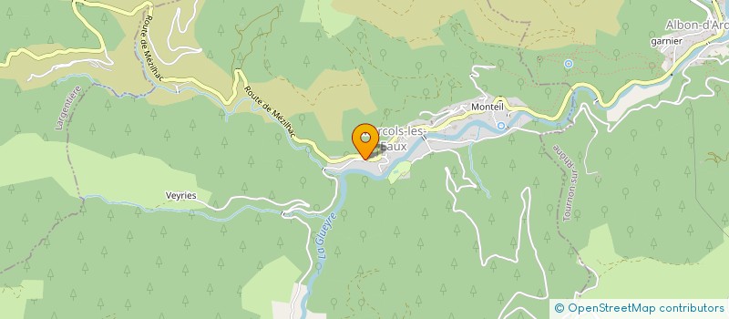 localisation de l'entreprise ELBE  MARCOLS-LES-EAUX