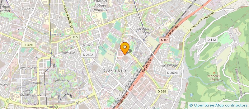 localisation de l'entreprise ELBE DISTRIBUTION à SAINT-MARTIN-D'HERES