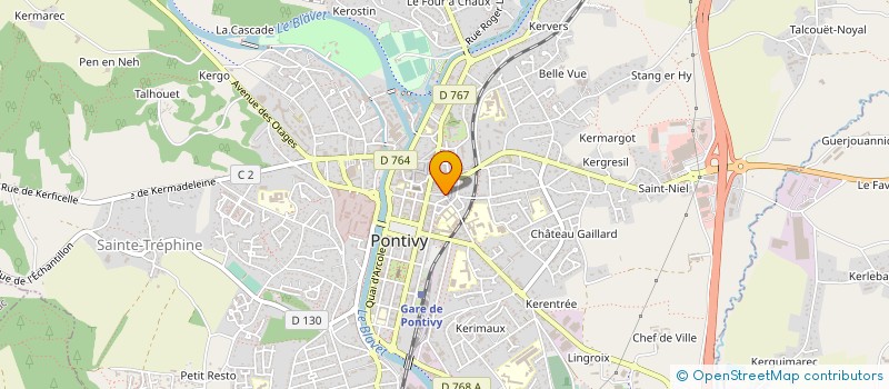 localisation de l'entreprise ELBEPEC à PONTIVY