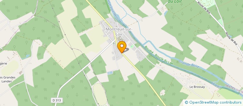 localisation de l'entreprise ELBERT RICHE  MONTREUIL-SUR-LOIR