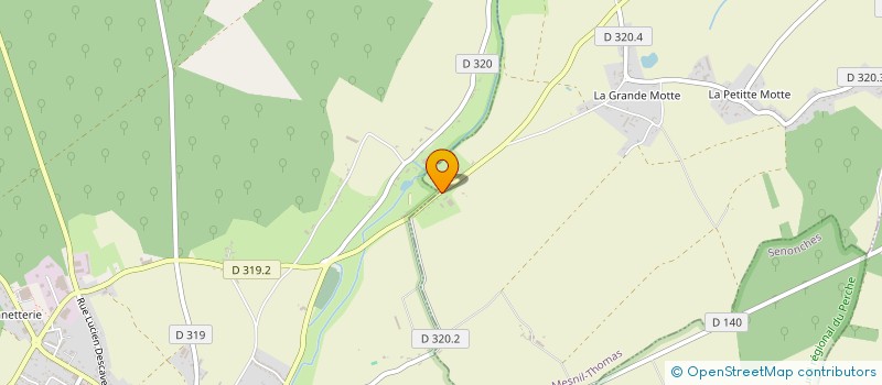 localisation de l'entreprise ELBEUF COIFFURE à LE MESNIL-THOMAS