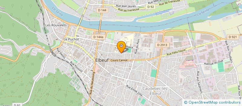 localisation de l'entreprise ELBEUF CONTROLE TECHNIQUE à ELBEUF