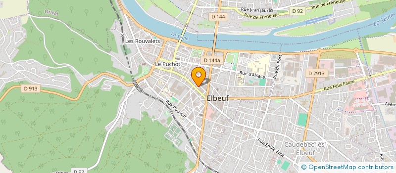 localisation de l'entreprise ELBEUF PIECES MENAGERS  ELBEUF