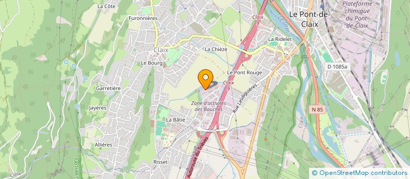 localisation de l'entreprise ELBEY GROUP à CLAIX