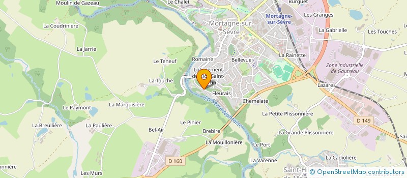 localisation de l'entreprise ELBIS à MORTAGNE-SUR-SEVRE