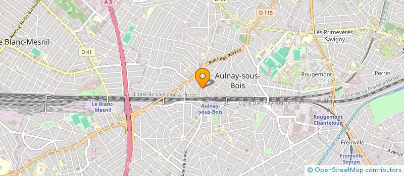localisation de l'entreprise ELBIZ à AULNAY-SOUS-BOIS