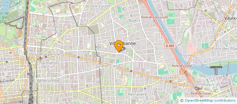 localisation de l'entreprise ELBO  VILLEURBANNE