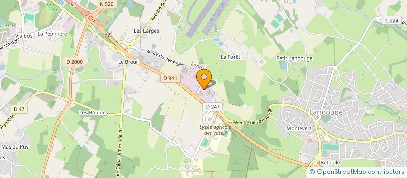 localisation de l'entreprise ELC  VERNEUIL-SUR-VIENNE