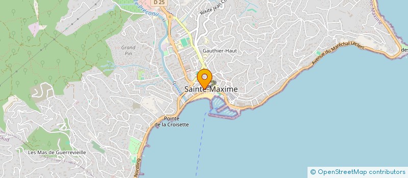 localisation de l'entreprise ELC à SAINTE-MAXIME
