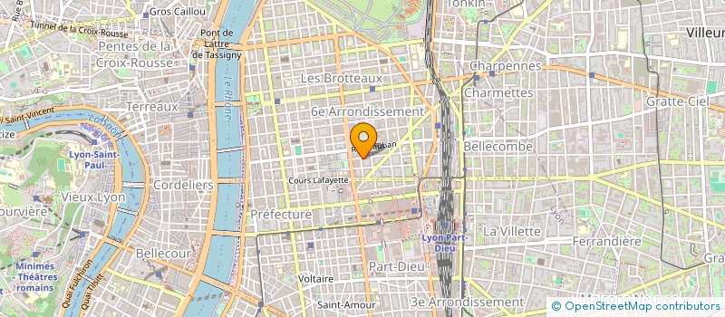 localisation de l'entreprise ELC  LYON