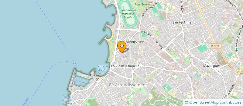 localisation de l'entreprise ELC  MARSEILLE