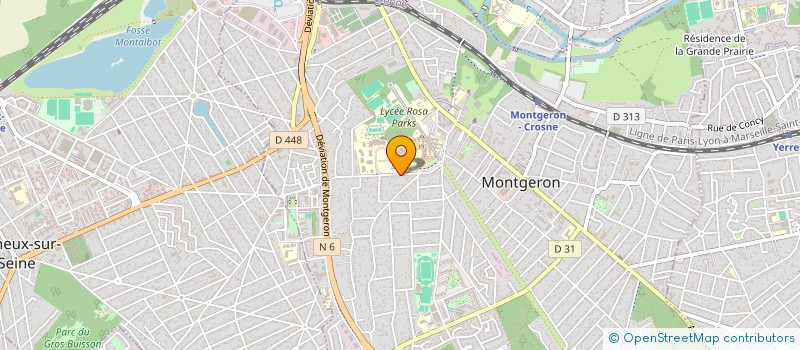 localisation de l'entreprise ELC ALIMENTATION à MONTGERON