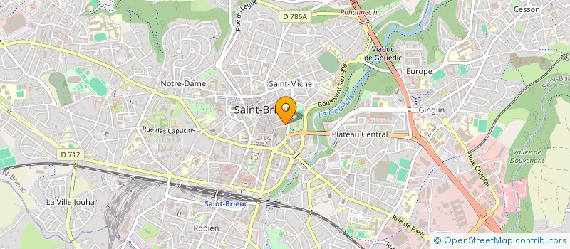 localisation de l'entreprise ELC CONCEPT à SAINT-BRIEUC