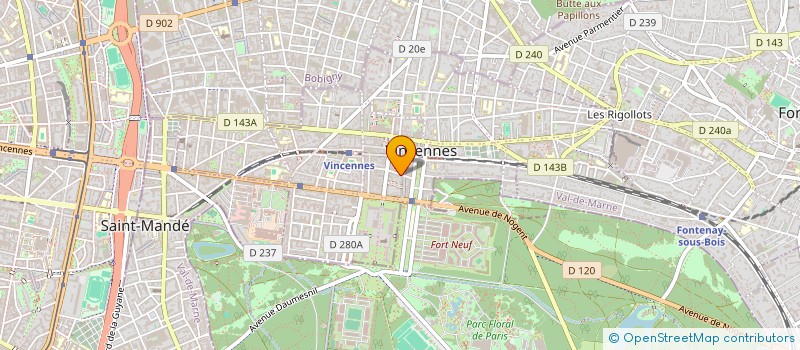 localisation de l'entreprise ELC CONSULTANT à VINCENNES