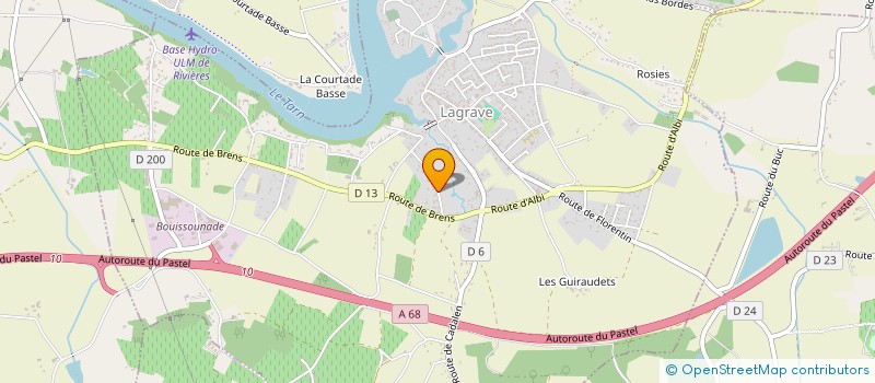 localisation de l'entreprise ELC IMMO  LAGRAVE