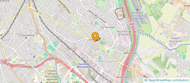localisation de l'entreprise ELC L ORMEAU  TOULOUSE