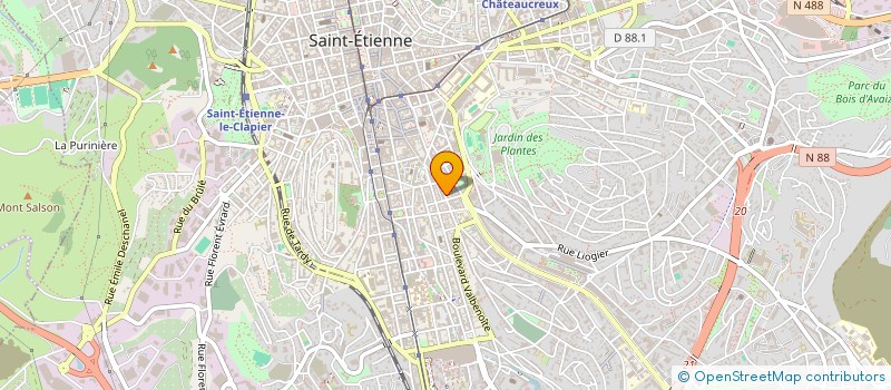 localisation de l'entreprise ELC SERVICE à SAINT-ETIENNE