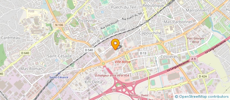 localisation de l'entreprise ELC34 à NIMES
