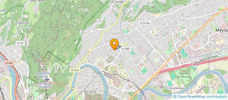 localisation de l'entreprise ELCAEL  LA TRONCHE