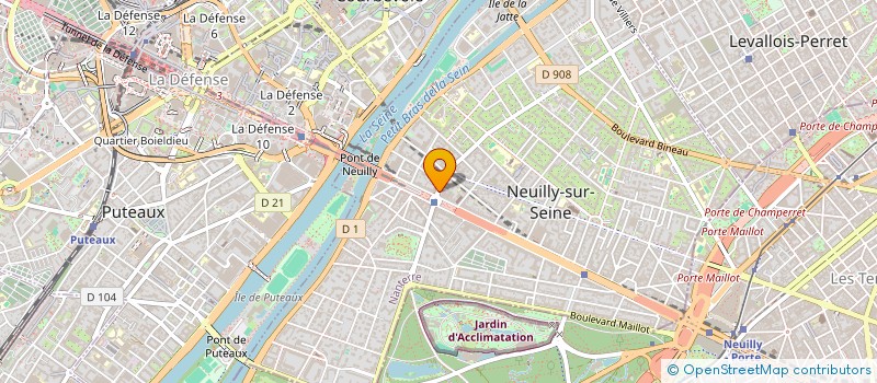 localisation de l'entreprise ELCB HOLDING à NEUILLY-SUR-SEINE