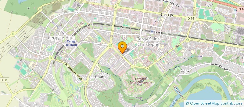 localisation de l'entreprise ELCC  CERGY