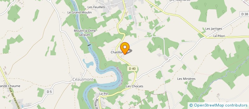 localisation de l'entreprise ELCC à BADECON-LE-PIN