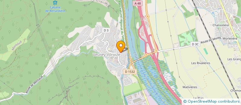 localisation de l'entreprise ELCIPE  VEUREY-VOROIZE