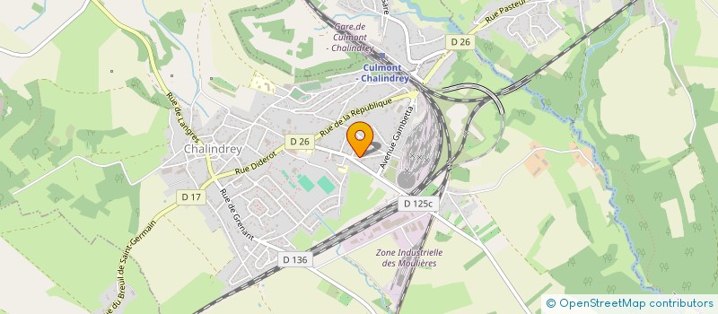 localisation de l'entreprise ELCLEM à CHALINDREY