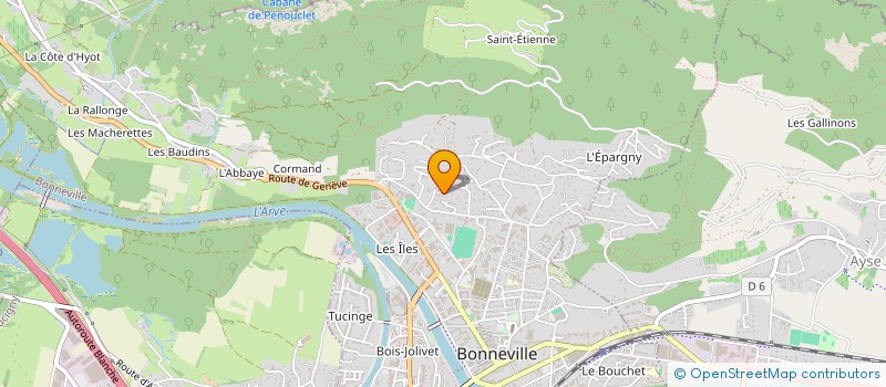 localisation de l'entreprise ELCM BORNES  BONNEVILLE