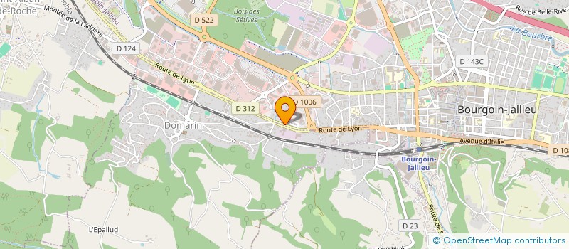 localisation de l'entreprise ELCO WEB à BOURGOIN-JALLIEU