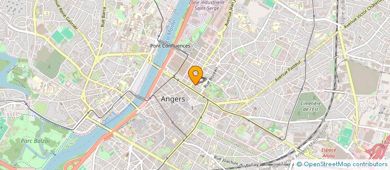 localisation de l'entreprise ELCY à ANGERS