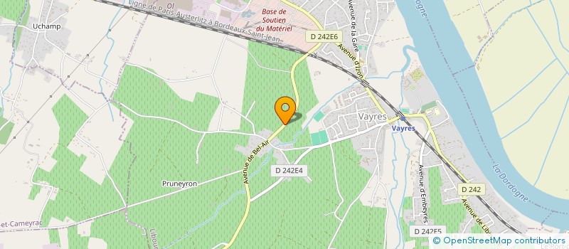 localisation de l'entreprise ELD  VAYRES