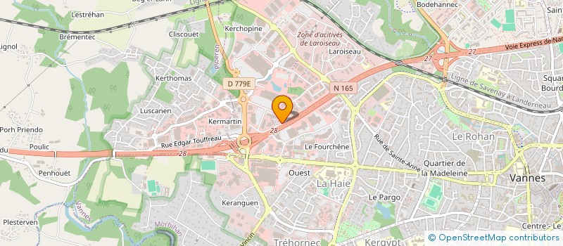 localisation de l'entreprise ELD PARE-BRISES à VANNES